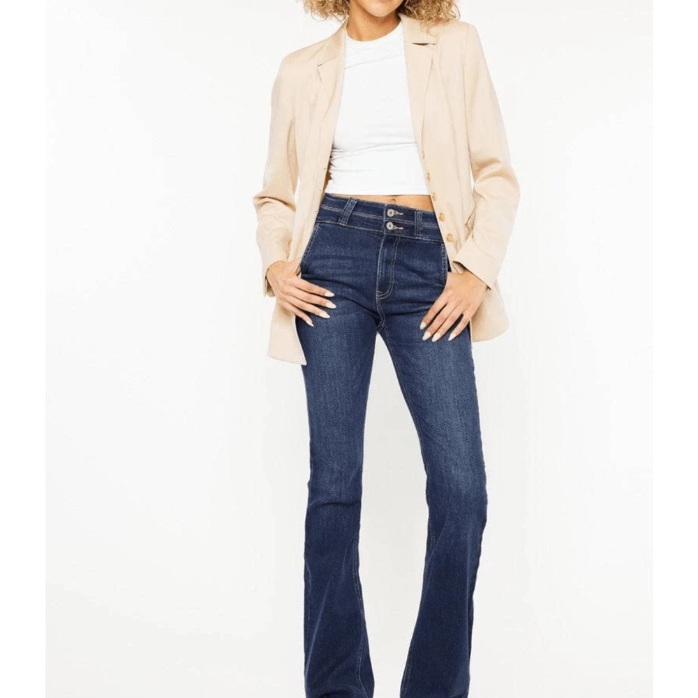 Kancan Matilda medium wash flare leg jeans size  27